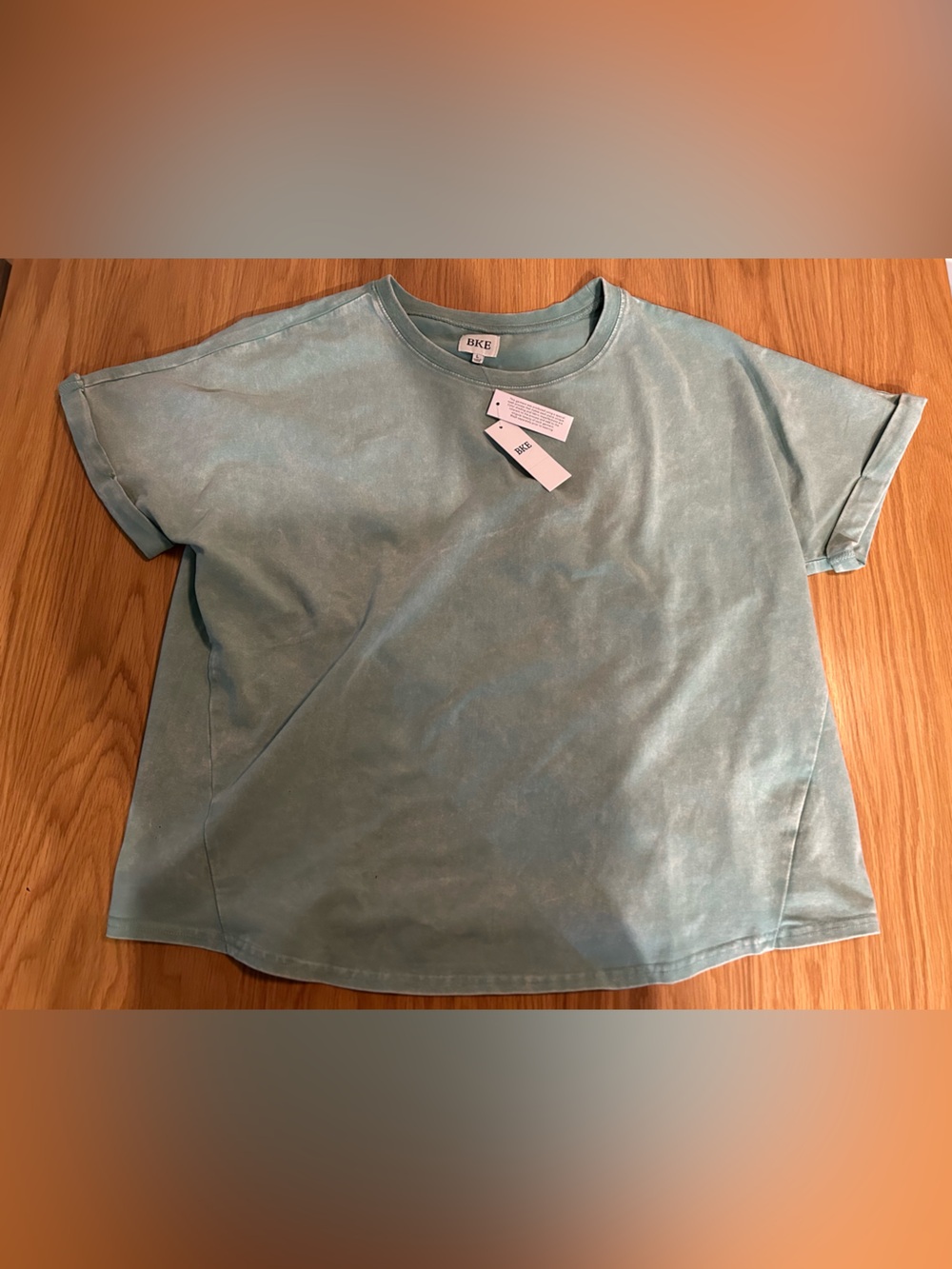 Buckle BKE Washed T-Shirt Color Malachite Green Size Large NWT - Picture 2 of 11